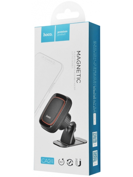 магнитный держатель на торпедо Hoco CA24 Lotto series magnetic automotive center adsorbed  holder black