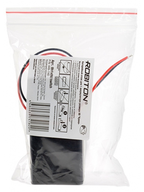 батарейный бокс для Кроны 9В Robiton Bh1x9V/switch 