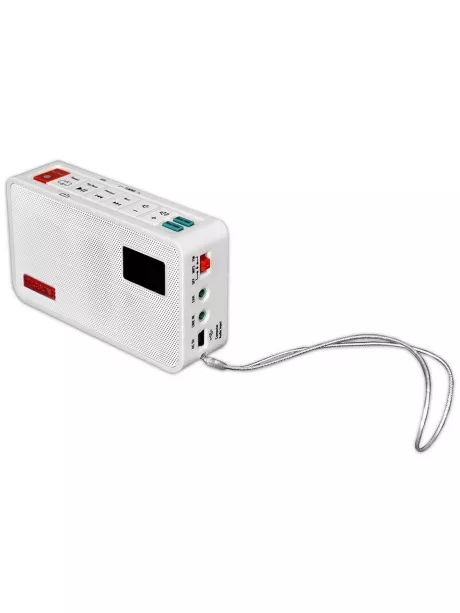 карманный MP3 радиоприемник с рекордером Tecsun ICR-100 white