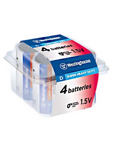 солевая батарейка Westinghouse R20/D Super Heavy Duty-PB4 