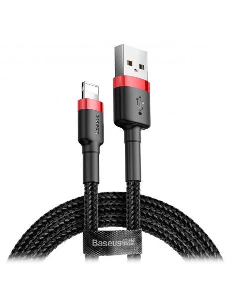кабель передачи данных Baseus Cafule Cable USB For lightning 1.5A 2m red + black