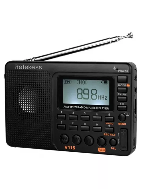 цифровой радиоприемник FM с mp3 плеером Retekess V115 