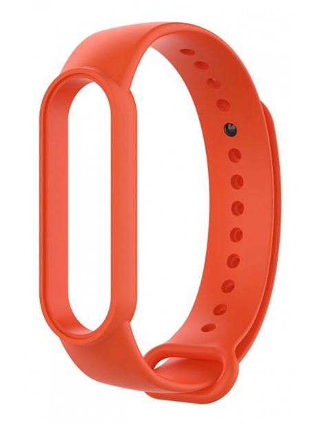 силиконовый ремешок Xiaomi для Mi Band 5 оранжевый