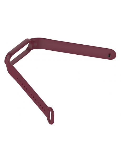 силиконовый ремешок Xiaomi для Mi Band 5 темно-красный