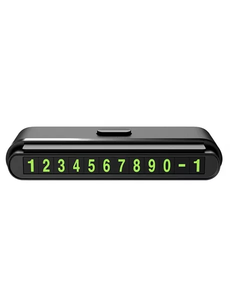 держатель для номера телефона в машину Hoco CPH19 One-click hidden signage black