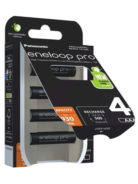 аккумулятор Panasonic 930 mAh R03/AAA Eneloop Pro 4HCDE/4BE-4BL 