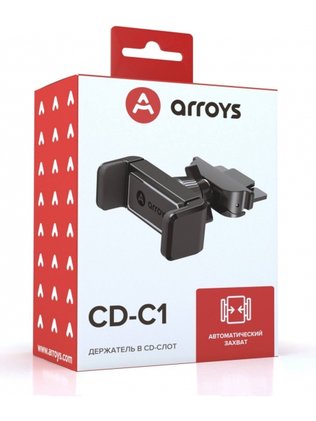 держатель смартфона в CD слот Arroys CD-C1 black