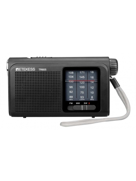 портативный цифровой радиоприемник Retekess TR605 black