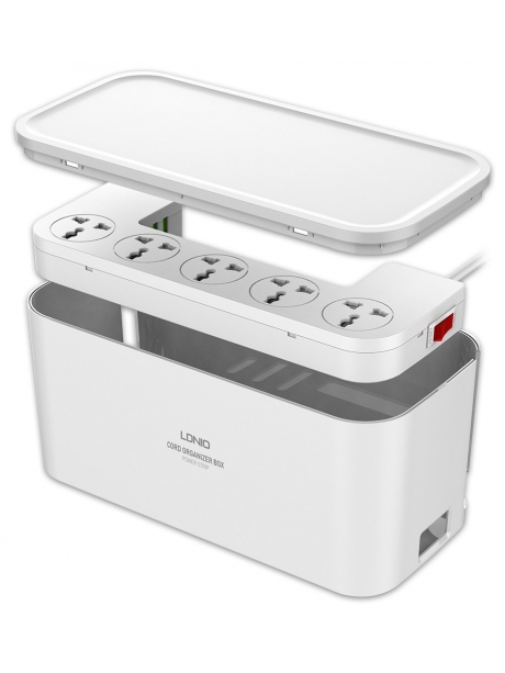 сетевой фильтр удлинитель LDNIO SC5309 3USB*5 розеток 2м white
