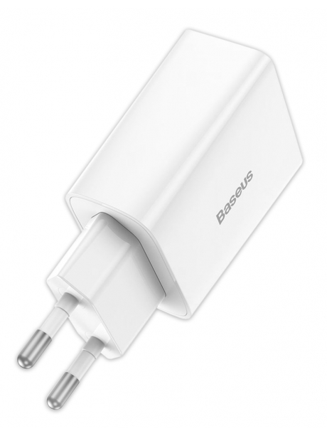 быстрая сетевая зарядка для iPhone Baseus Speed Mini Quick Charger 1C 20W white