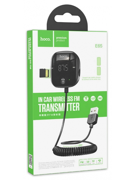 FM трансмитер с bluetooth Hoco E65 Unity car BT FM transmitter black