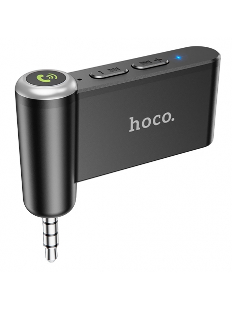 bluetooth AUX аудиоадаптер Hoco E58 Magic music car AUX BT receiver black