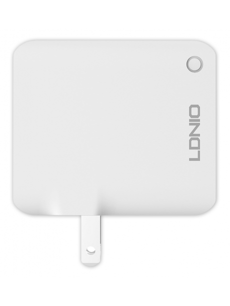 зарядное устройство LDNIO A4403C PD+Auto-id Fast Travel Charger + кабель USB - Lightning white
