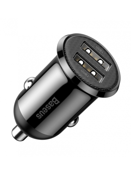 автомобильное зарядное устройство Baseus Grain Pro Car Charger (Dual USB 4.8A ) black