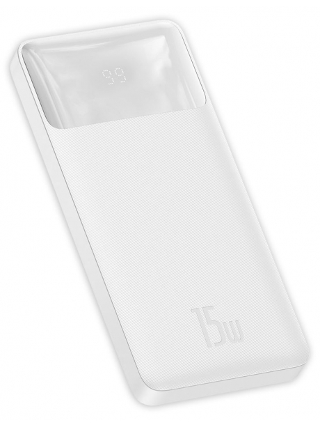 внешний аккумулятор Baseus Bipow Digital Display Power bank 10000mAh 15W white