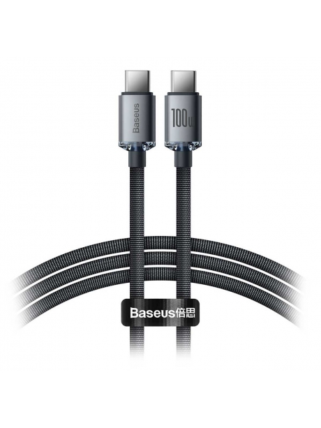кабель передачи данных Baseus Crystal Shine Series Fast Charg Cable Type-C to Type-C 100W 1.2m black