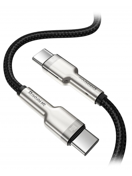 кабель передачи данных Baseus Cafule Series Metal Data Cable Type-C to Type-C 100W 2m black