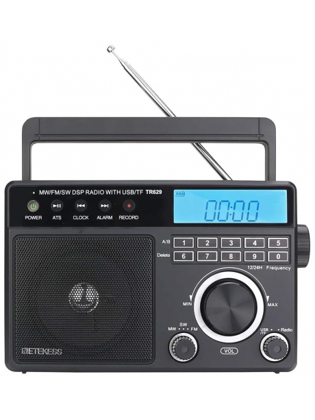 Переносной радиоприемник с MP3 плеером Retekess TR629 