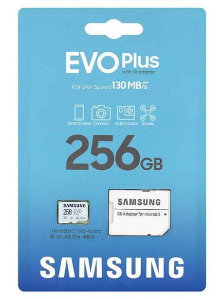 карта памяти Samsung 256Gb microSDXC Class 10 EVO PLUS MB-MC256KA/EU 
