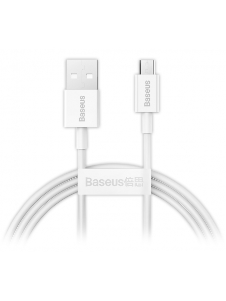 кабель передачи данных Baseus Superior Series Fast Charging Data Cable USB to Micro 2A 1m white