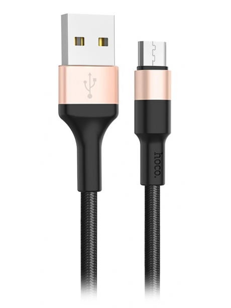 кабель передачи данных Hoco X26 Xpress micro 1m black &amp; gold