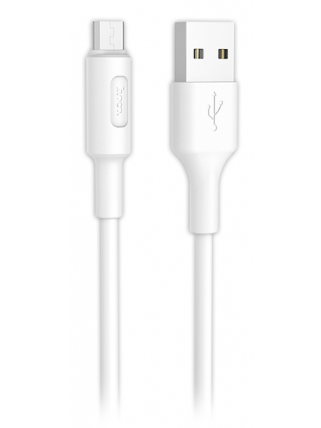 кабель передачи данных Hoco X25 Soarer micro 1m white
