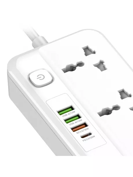 сетевой фильтр LDNIO SC5415 3USB*1TypeC*5 розеток 2м white