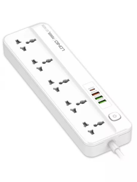 сетевой фильтр LDNIO SC5415 3USB*1TypeC*5 розеток 2м white