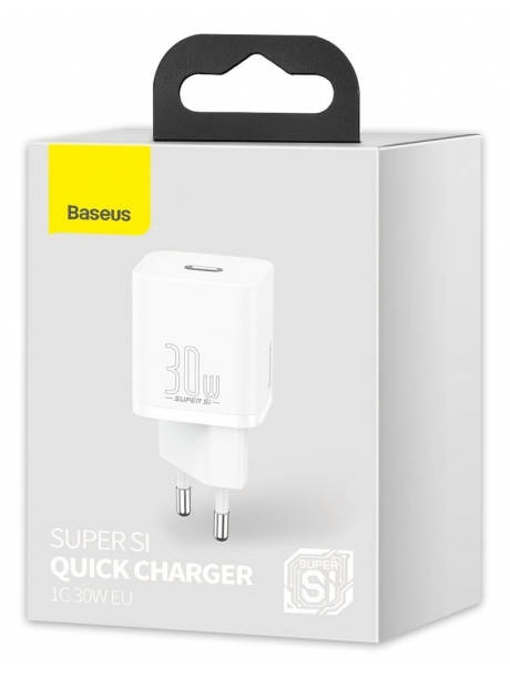 сетевое зарядное устройство USB type C Baseus Super Si quick charger IC 30W white
