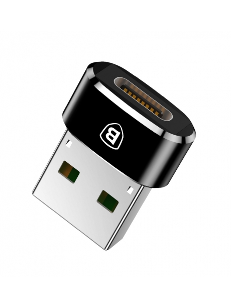 адаптер Baseus Mini Type-C female to USB male adapter converter black