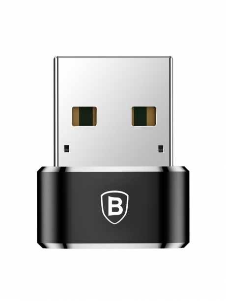 адаптер Baseus Mini Type-C female to USB male adapter converter black