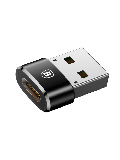 адаптер Baseus Mini Type-C female to USB male adapter converter black