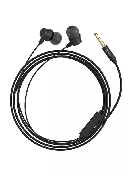наушники с микрофоном для телефона Hoco M51 Proper sound universal earphones with mic black