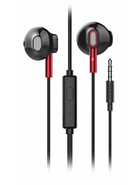 наушники с микрофоном для смартфона Hoco M57 Sky sound universal earphones with mic black