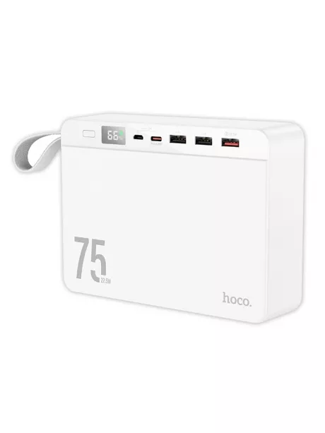 внешний аккумулятор большой емкости Hoco J94 Overlord 22.5W fully compatible power bank(75000mAh) white