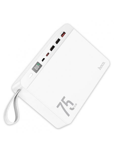 внешний аккумулятор большой емкости Hoco J94 Overlord 22.5W fully compatible power bank(75000mAh) white