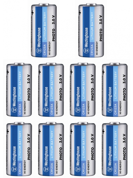 батарейки Westinghouse CR123A 10шт. 