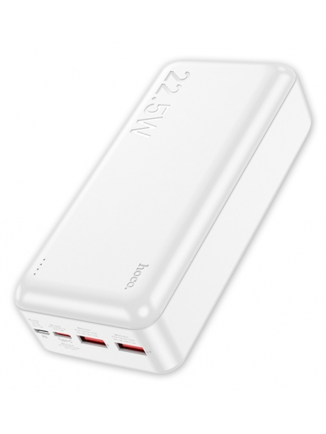 внешний аккумулятор с быстрой зарядкой Hoco J101B Astute 22.5W fully compatible power bank(30000mAh) white