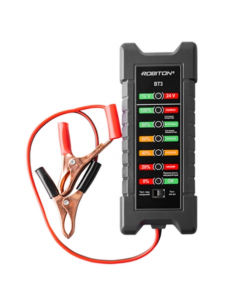 тестер автомобильных аккумуляторов Robiton BT3 