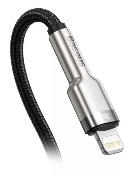 кабель для быстрой зарядки iPhone Baseus Cafule Series Metal Data Cable Type-C to iP PD 20W 2m black