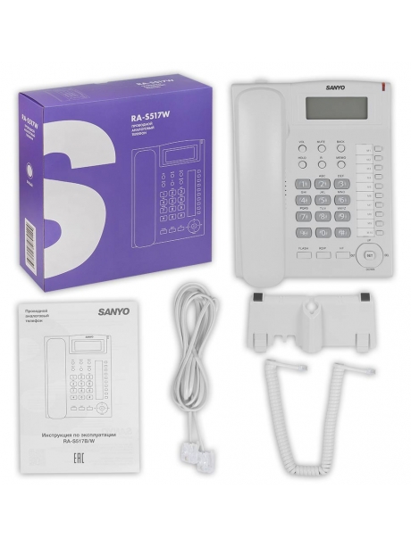 телефонный аппарат стационарный Sanyo RA-S517 white