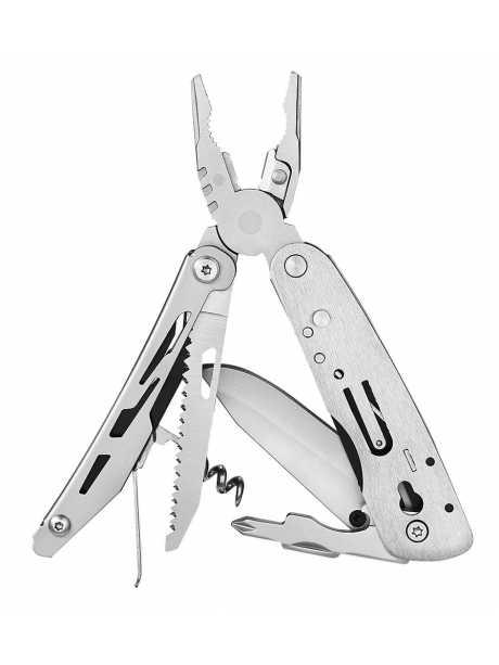 мультитул со съёмными ножницами Ganzo G304 silver black