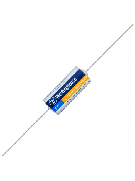 литиевые батарейки 3.6v Westinghouse ER 14335Y (2/3AA) axial wires 15шт. 