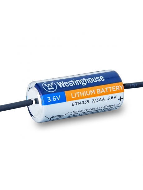 литиевые батарейки 3.6v Westinghouse ER 14335Y (2/3AA) axial wires 5шт. 