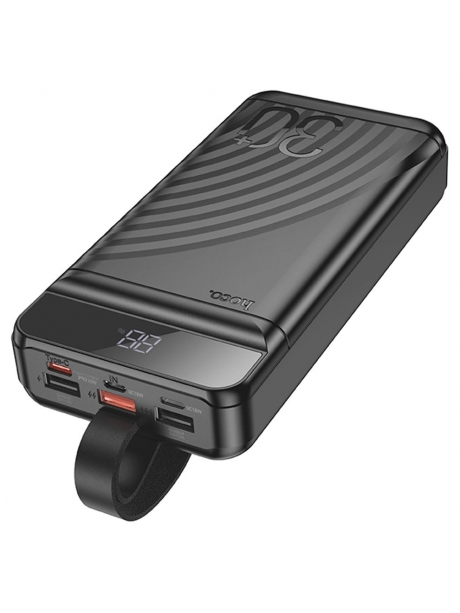 внешний аккумулятор повербанк Hoco J123B Element 22.5W+PD20W power bank with display(30000mAh) black