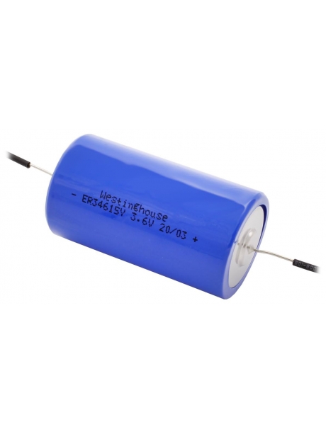 литиевая промышленная батарейка Westinghouse ER 34615Y (D) axial wires 2020 