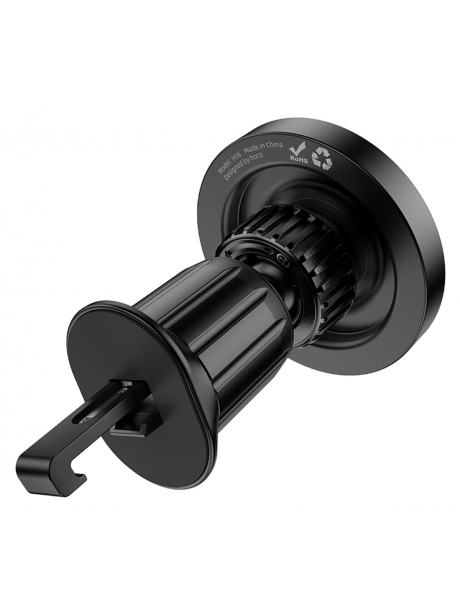 магнитный держатель для MagSafe Hoco H56 Show ring magnetic car holder (air outlet) black