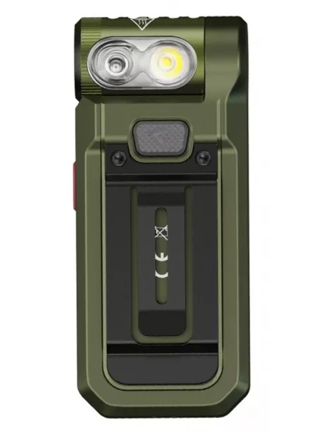 светодиодный мини фонарь на клипсе Fenix SW05R-RED зеленый