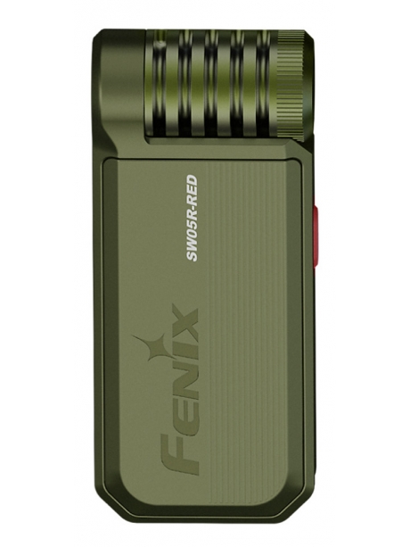 светодиодный мини фонарь на клипсе Fenix SW05R-RED зеленый