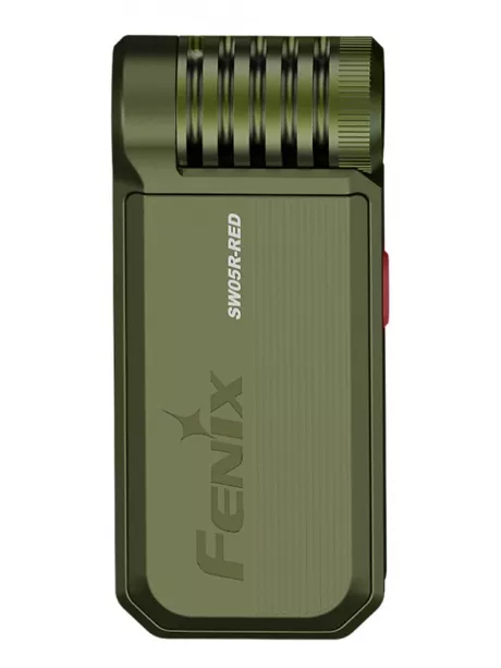 светодиодный мини фонарь на клипсе Fenix SW05R-RED зеленый